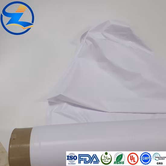 Adaptez aux besoins du client la matière première en céramique blanche opaque molle de films de PVC